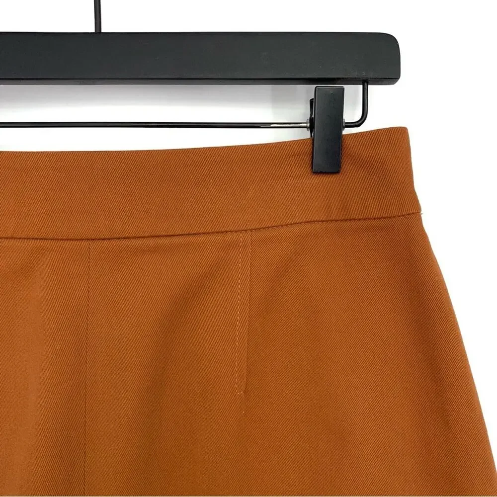ANN TAYLOR Factory Mini Skirt Burnt Orange 4